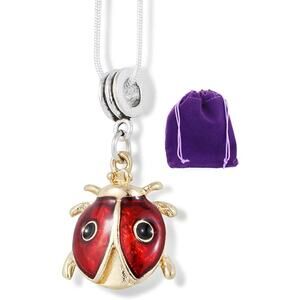Ladybug Necklace - Good Luck Ladybug Charm Jewelry